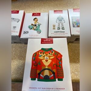 2022 Hallmark, Disney Marvel Grease Grandma got ran over by a reindeer Lot